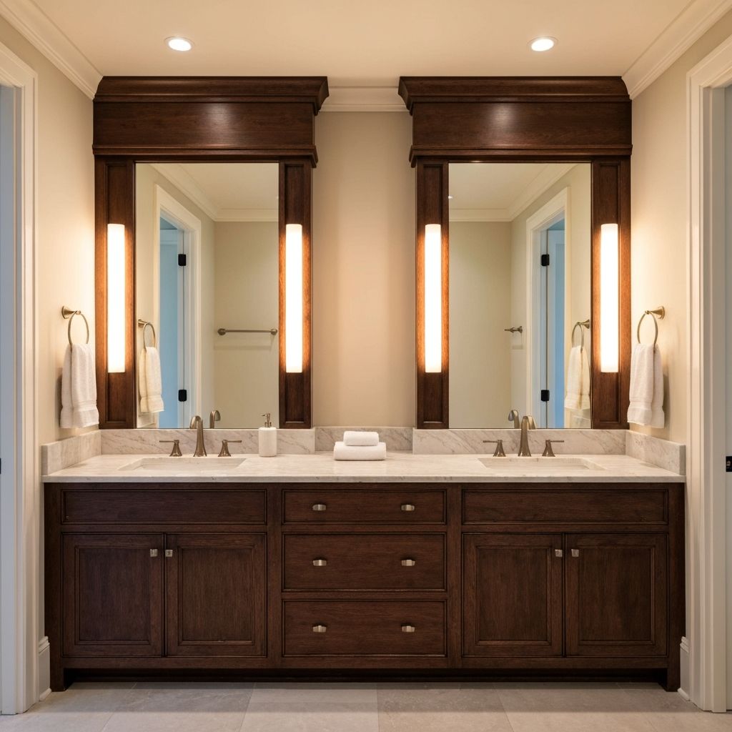 Luxury custom bathroom vanity